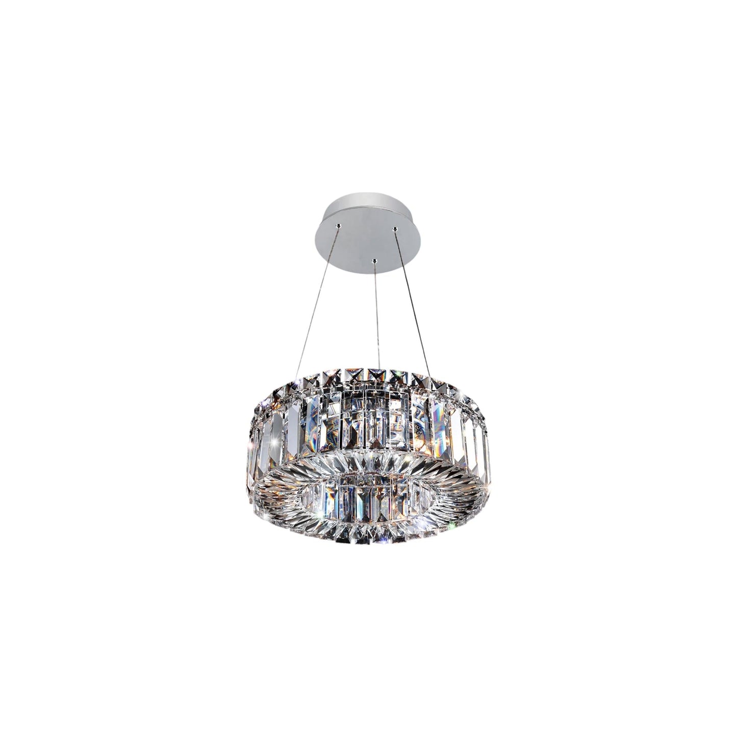Rondelle Chandelier (12-Inch/1-Tier).