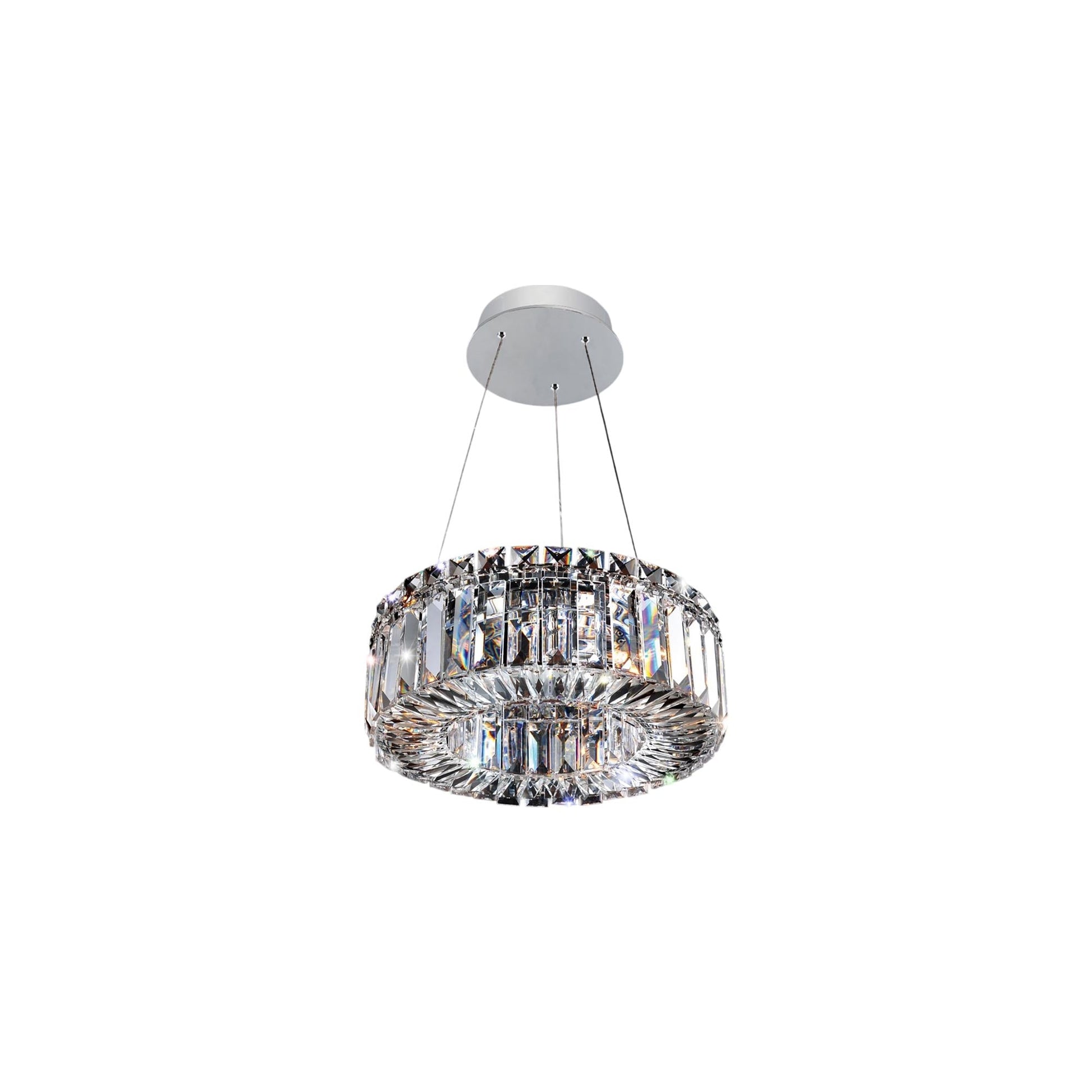 Rondelle Chandelier (12-Inch/1-Tier).