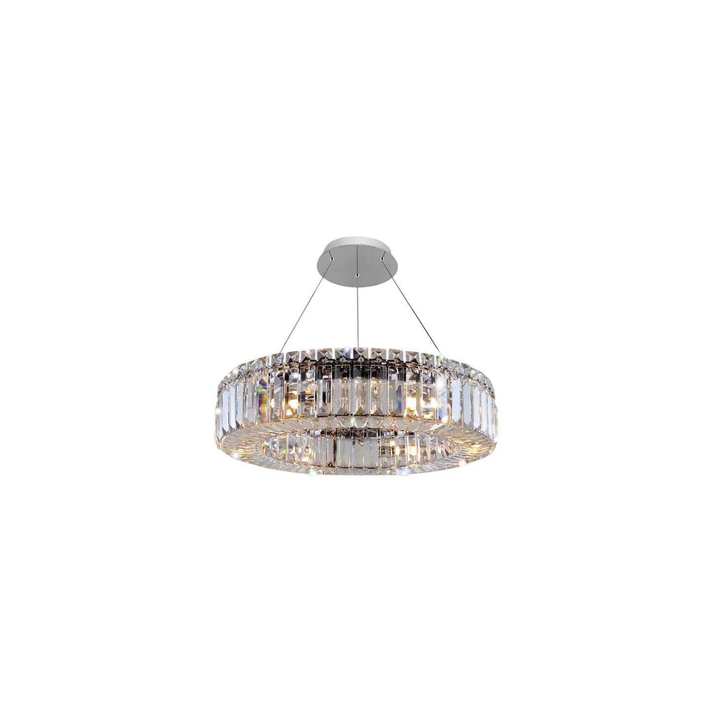 Rondelle Chandelier (18-Inch/1-Tier).