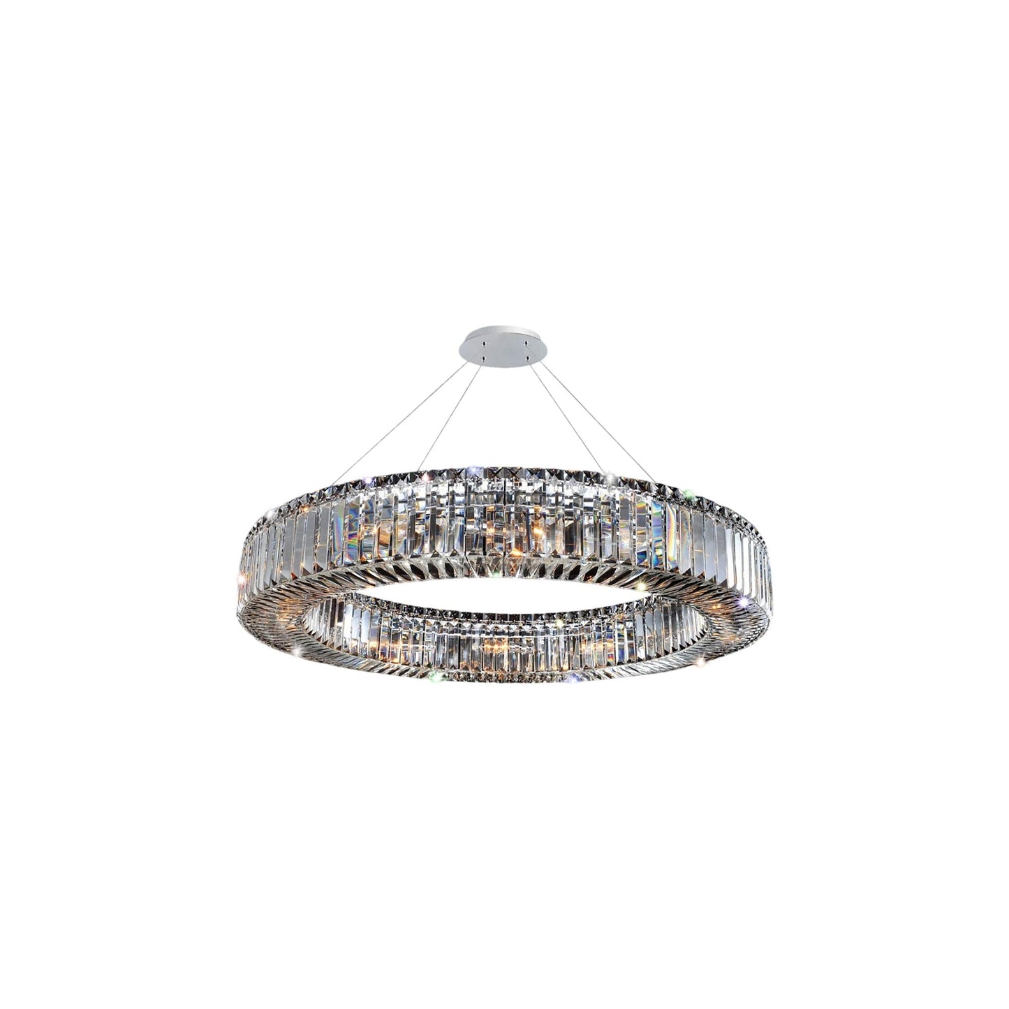 Rondelle Chandelier (36-Inch/1-Tier).
