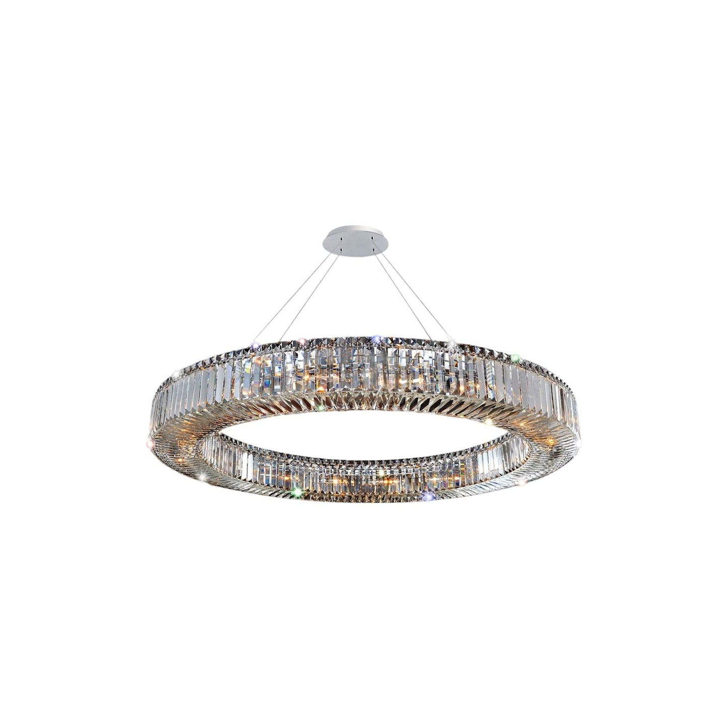 Rondelle Chandelier (47-Inch/1-Tier).