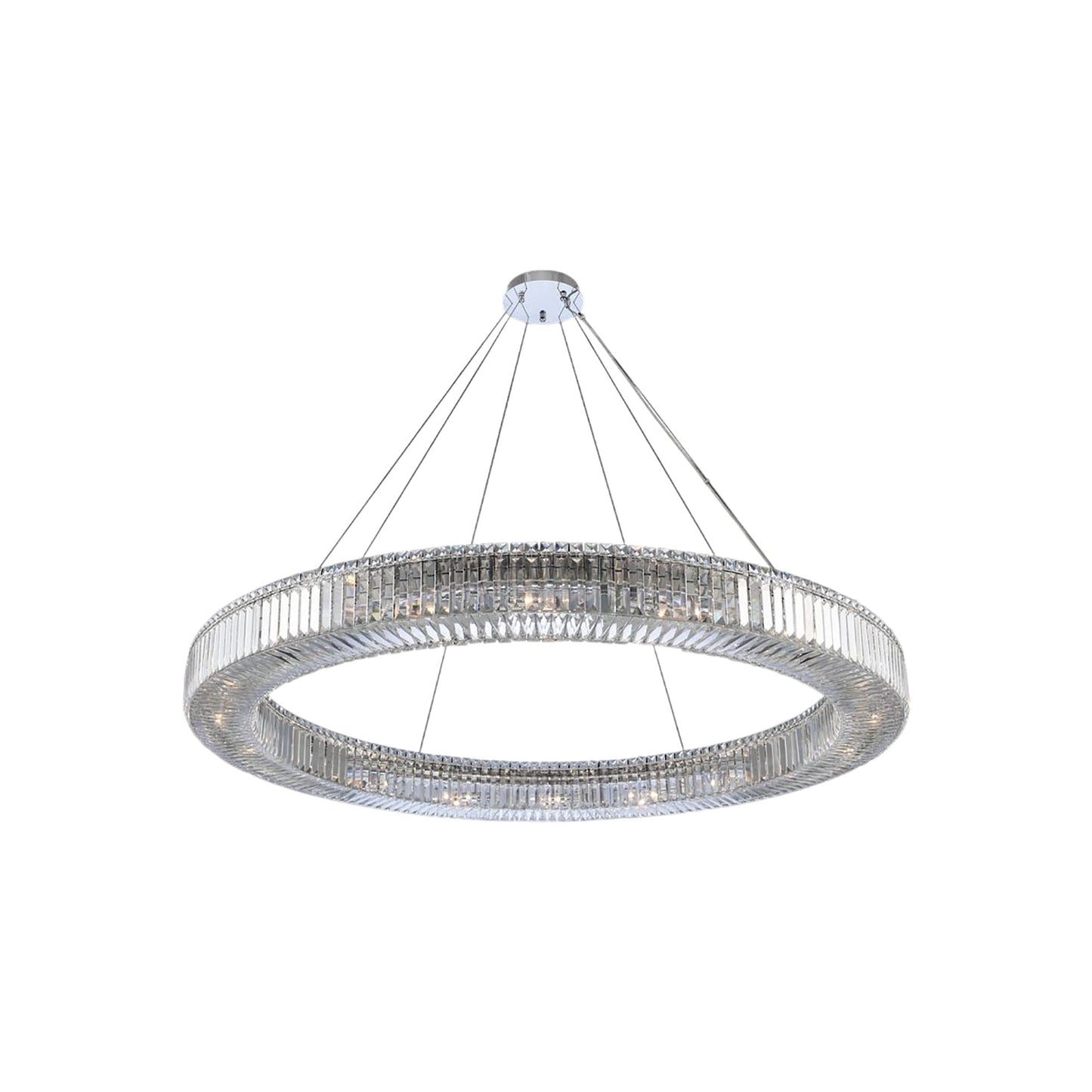 Rondelle Chandelier (60-Inch/1-Tier).
