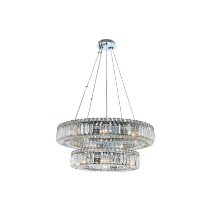 Rondelle Chandelier (26-Inch/2-Tier).
