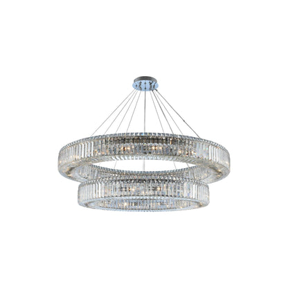 Rondelle Chandelier (47-Inch/2-Tier).