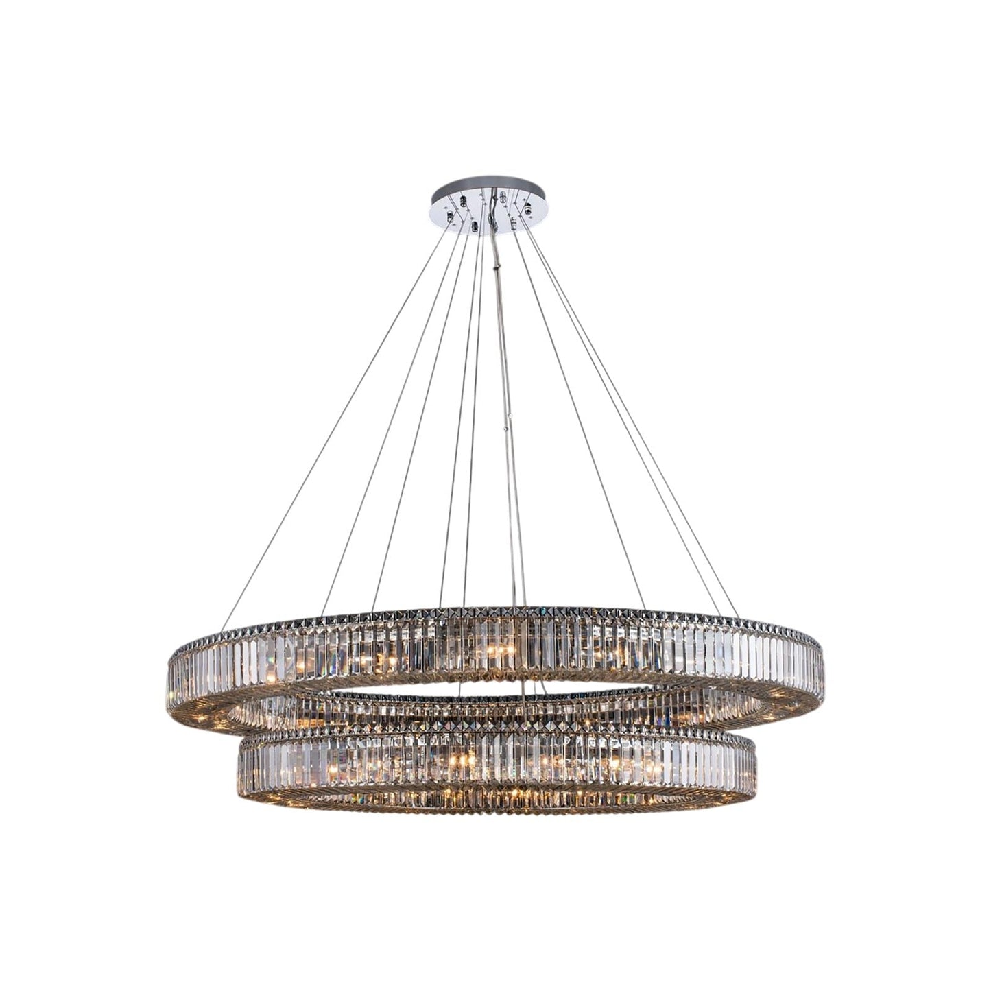Rondelle Chandelier (60-Inch/2-Tier).