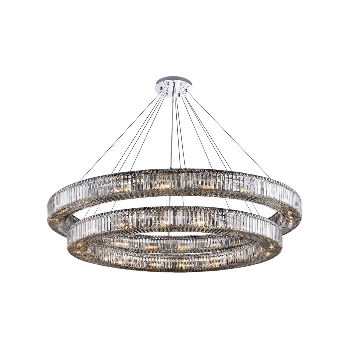 Rondelle Chandelier (72-Inch/2-Tier).