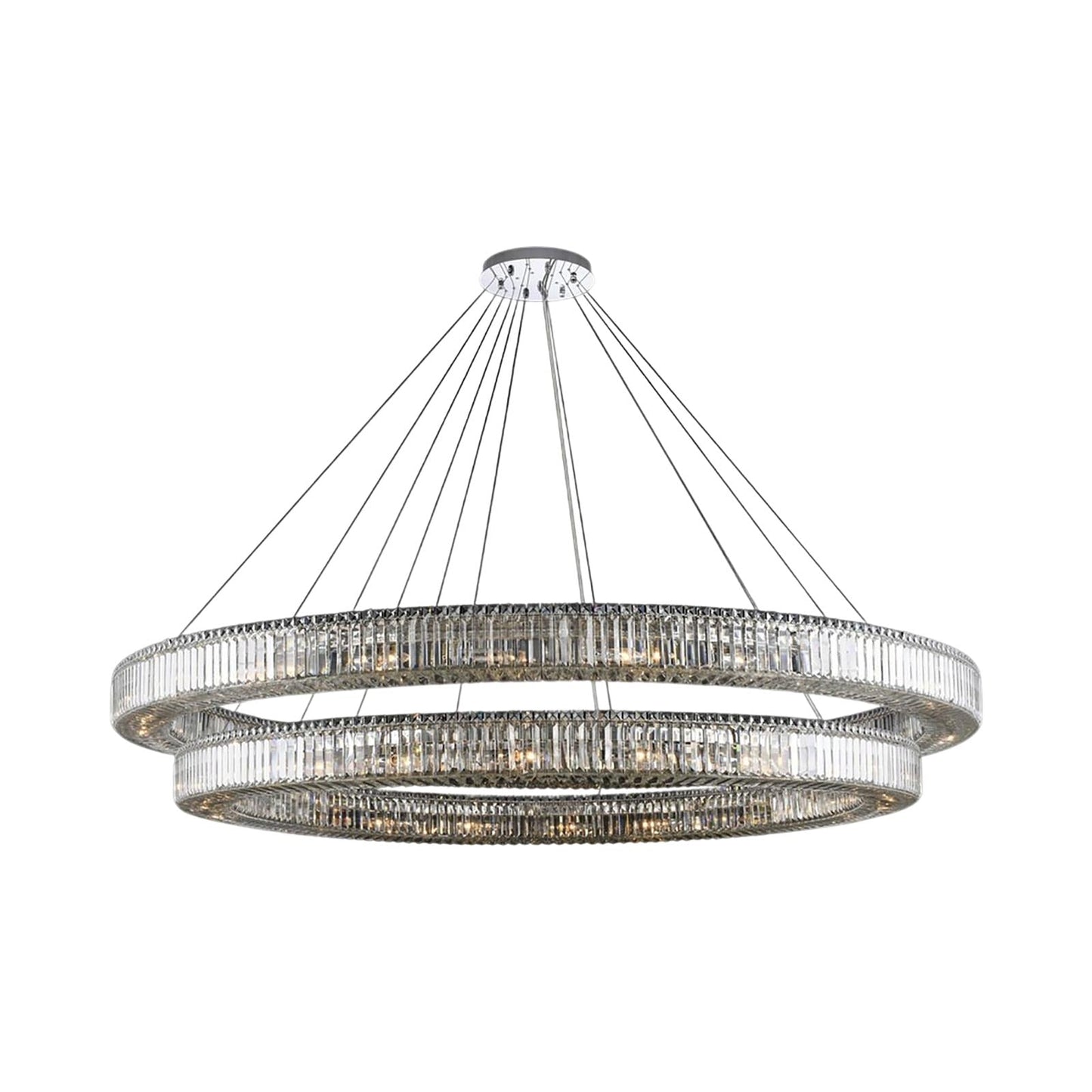 Rondelle Chandelier (84-Inch/2-Tier).
