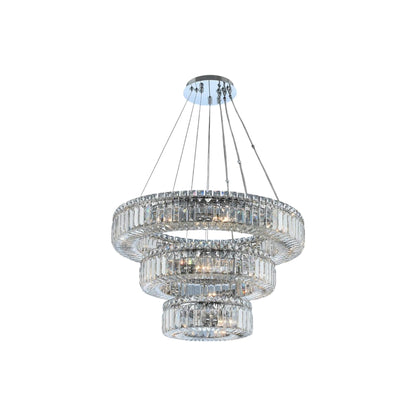 Rondelle Chandelier (26-Inch/3-Tier).