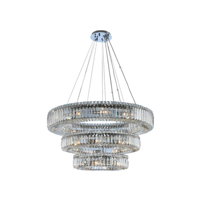 Rondelle Chandelier (36-Inch/3-Tier).