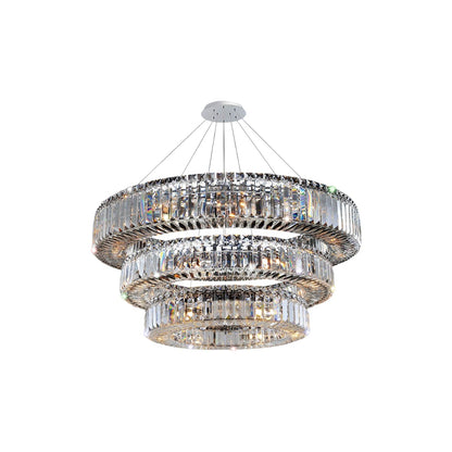 Rondelle Chandelier (47-Inch/3-Tier).