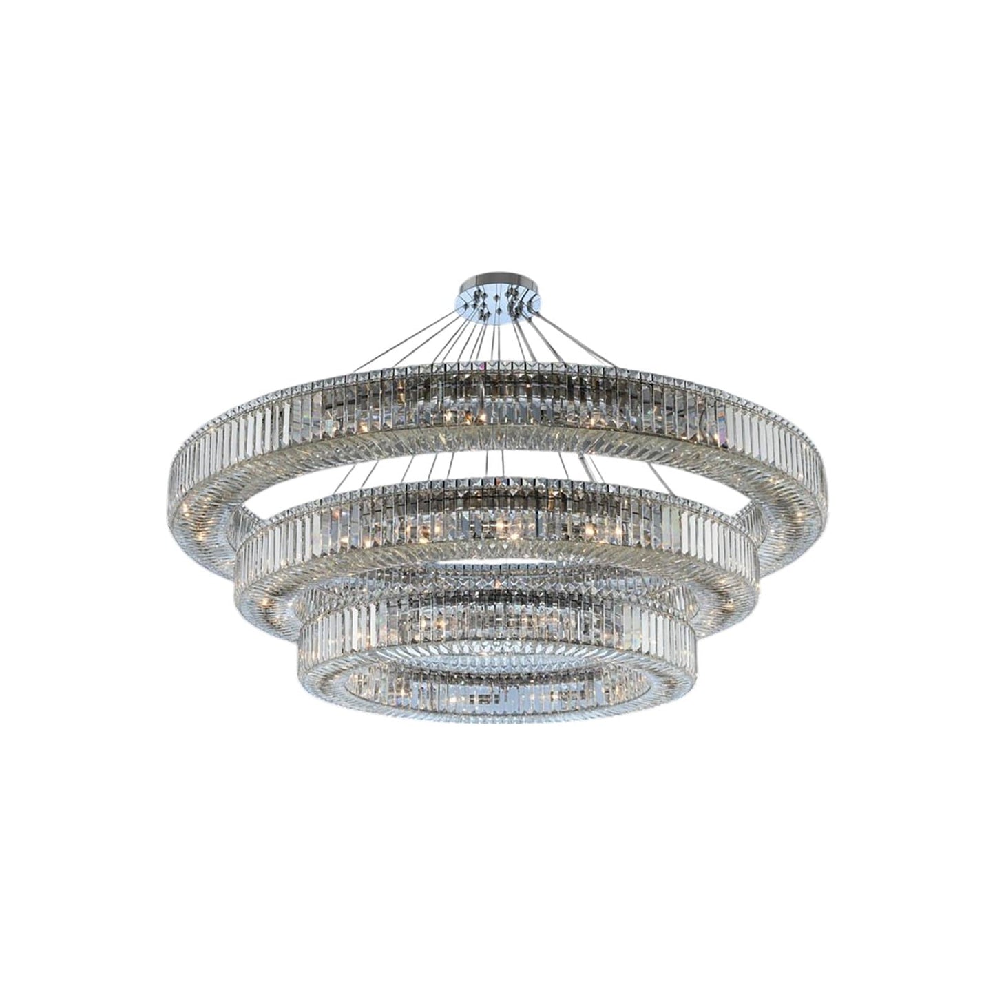 Rondelle Chandelier (60-Inch/3-Tier).