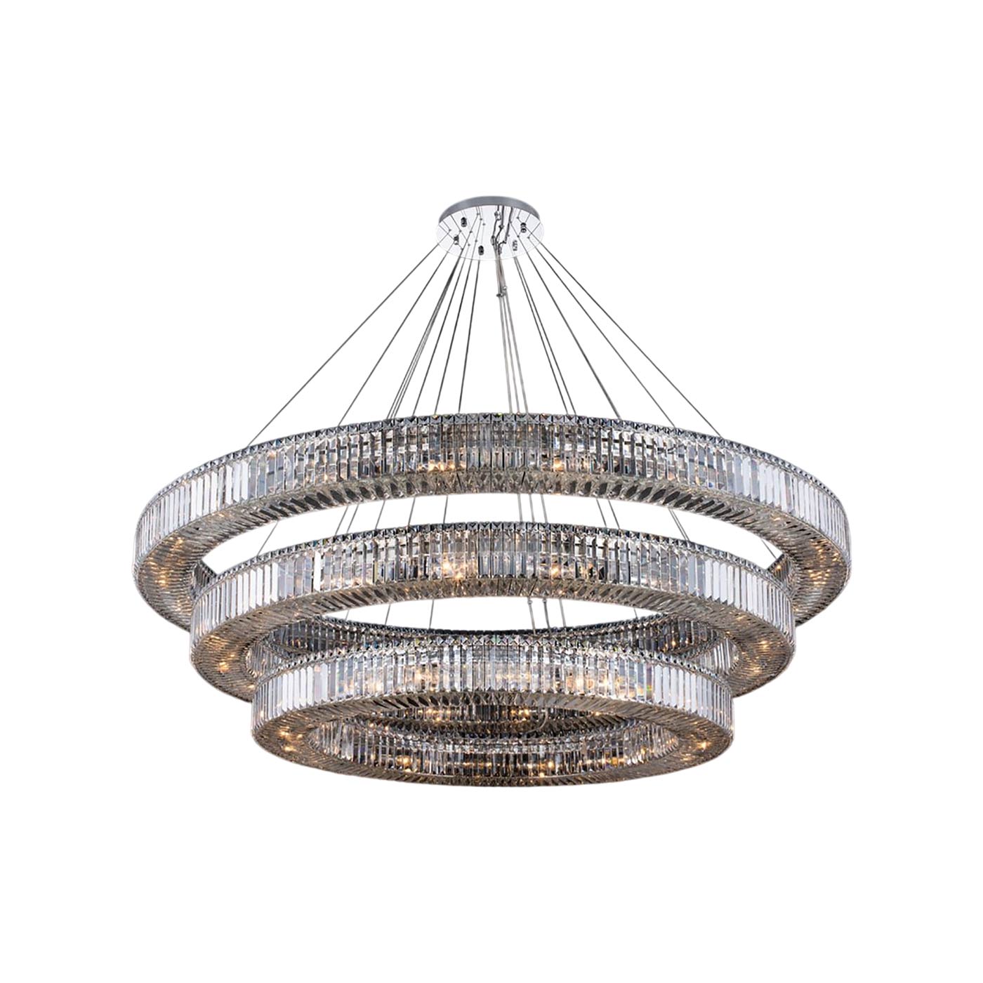 Rondelle Chandelier (72-Inch/3-Tier).