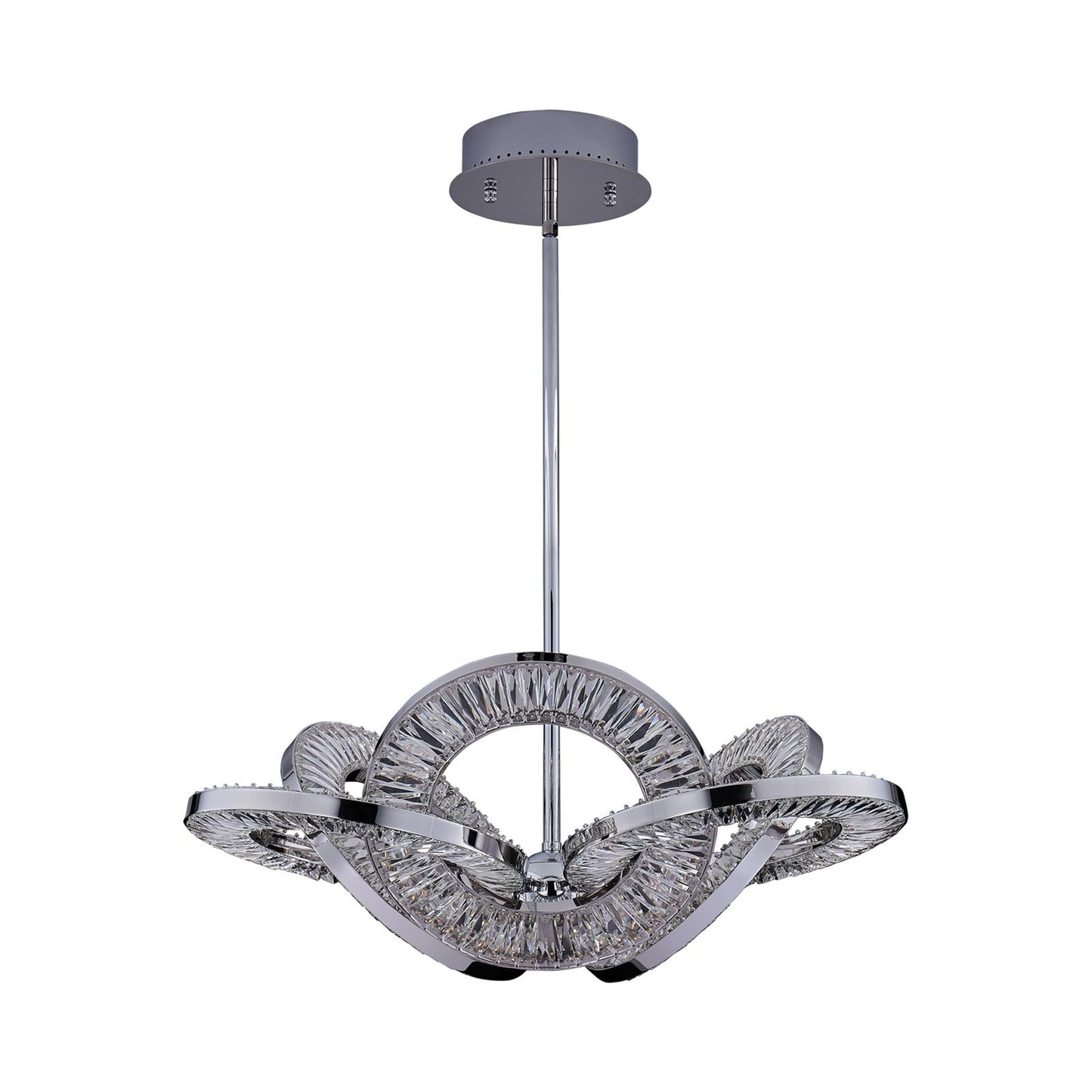 Rotondo LED Chandelier in Chrome.