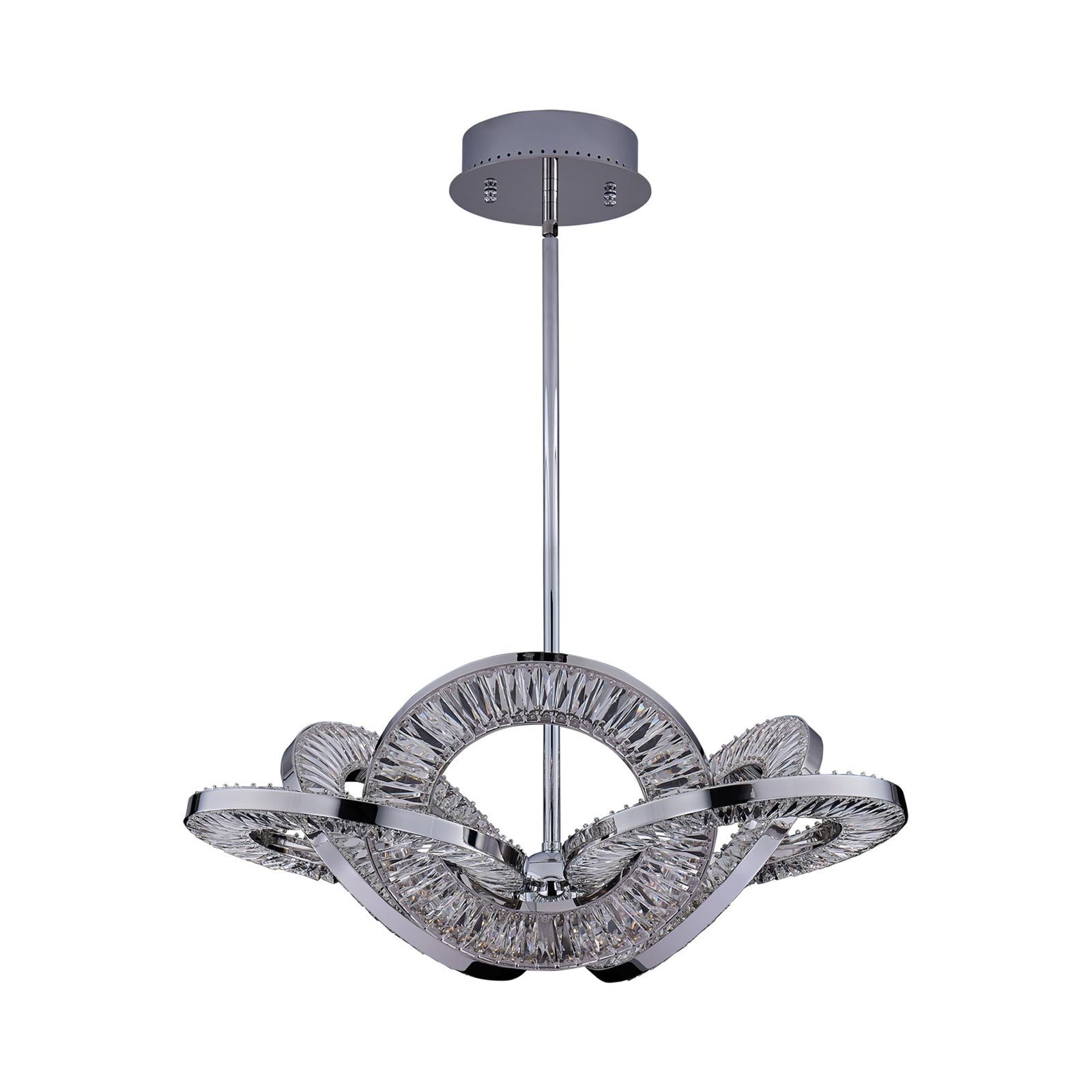 Rotondo LED Chandelier in Chrome.