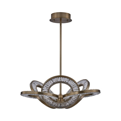 Rotondo LED Chandelier in Winter Brass.