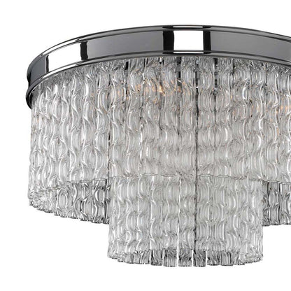 Savena Flush Mount Ceiling Light in Detail.
