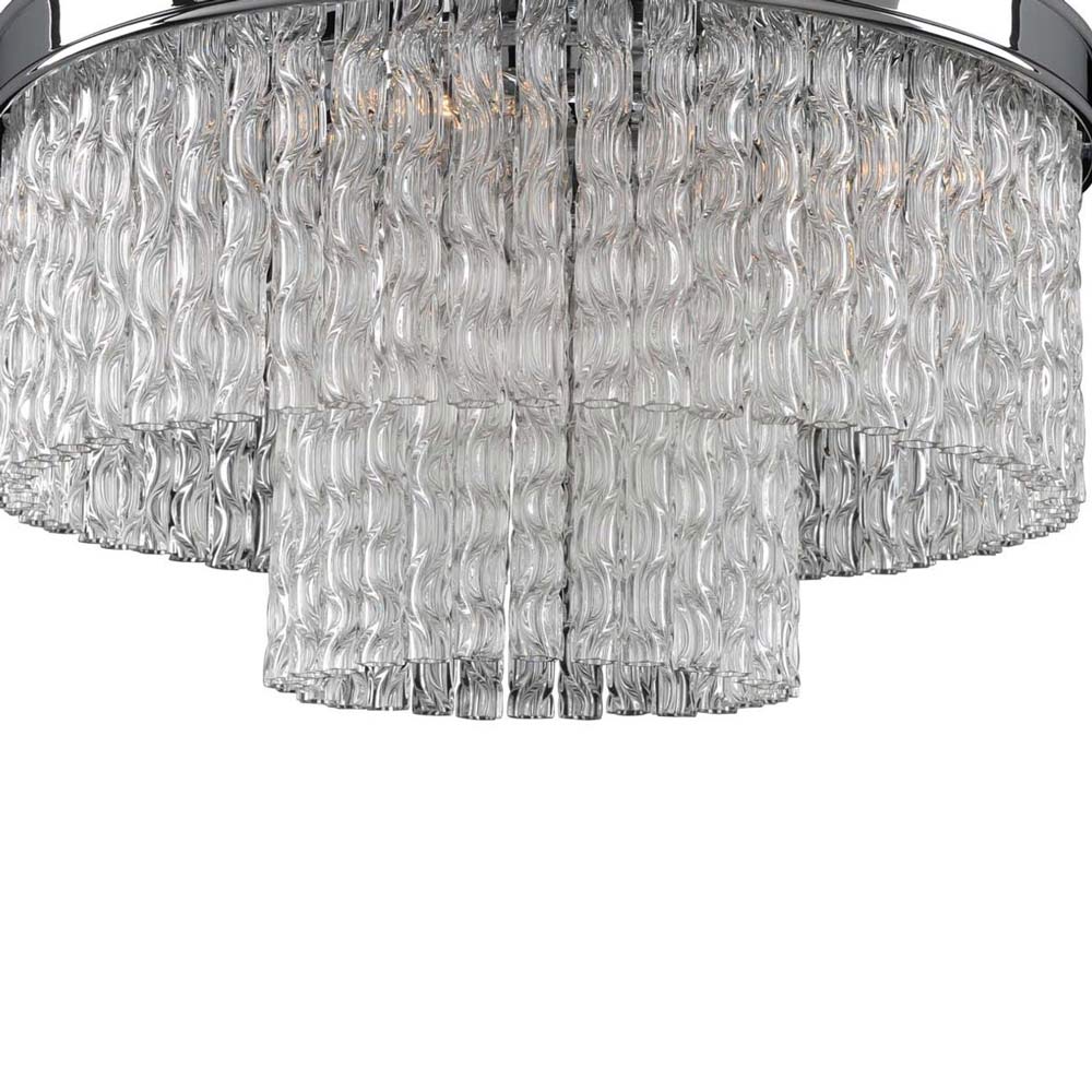 Savena Flush Mount Ceiling Light in Detail.