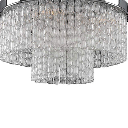 Savena Flush Mount Ceiling Light in Detail.