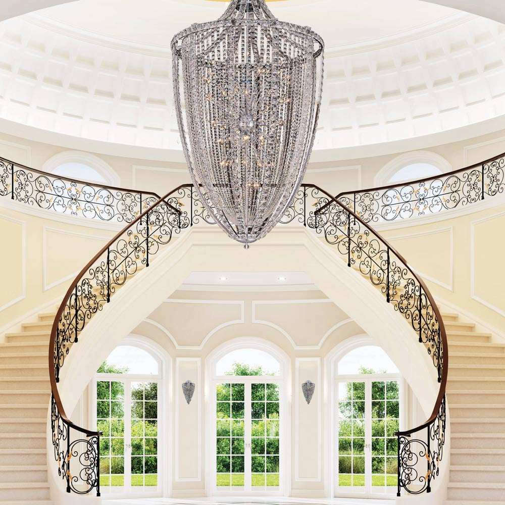 Scudo Chandelier in living room.