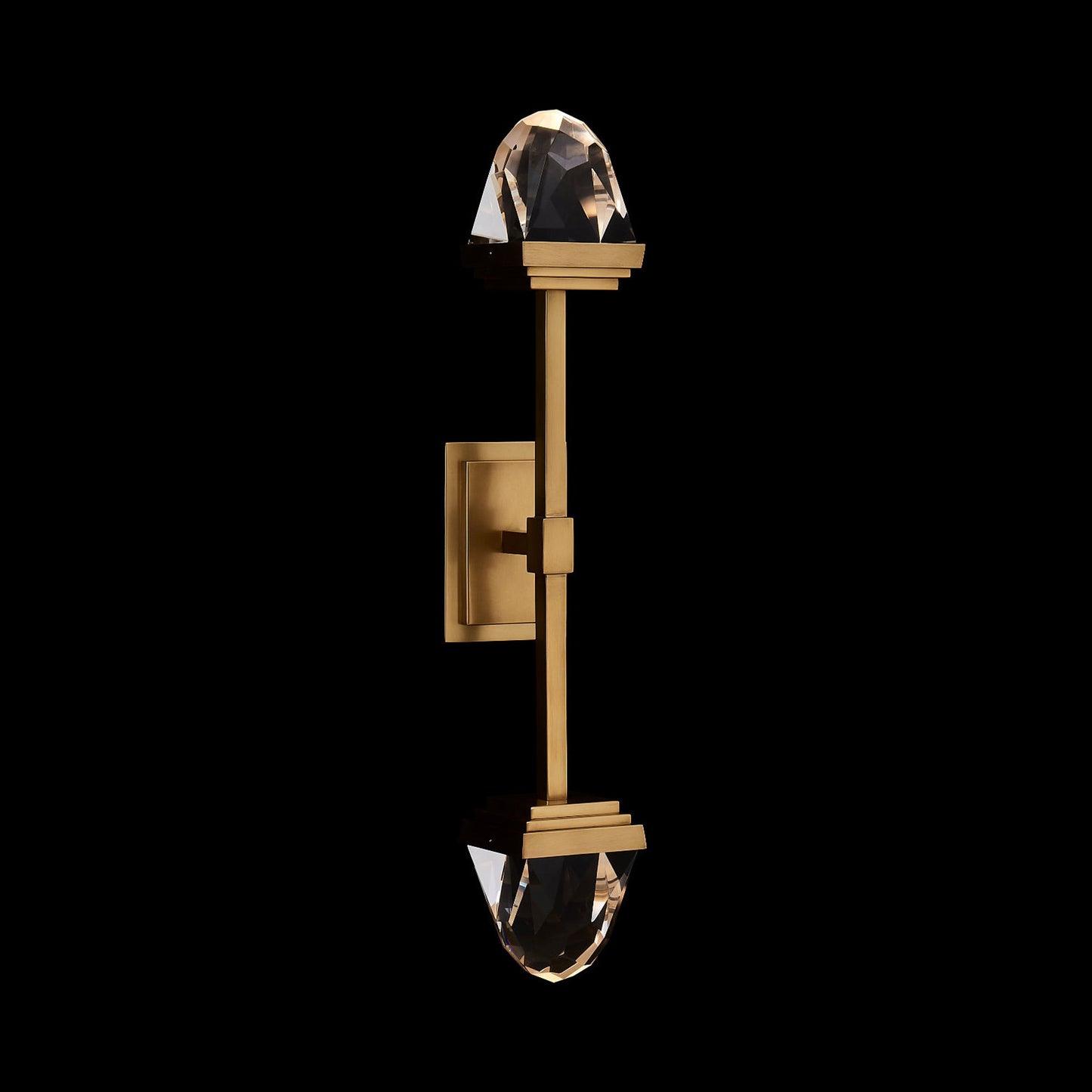 Taglio LED Wall Light in True Brass.