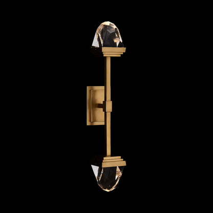 Taglio LED Wall Light in True Brass.
