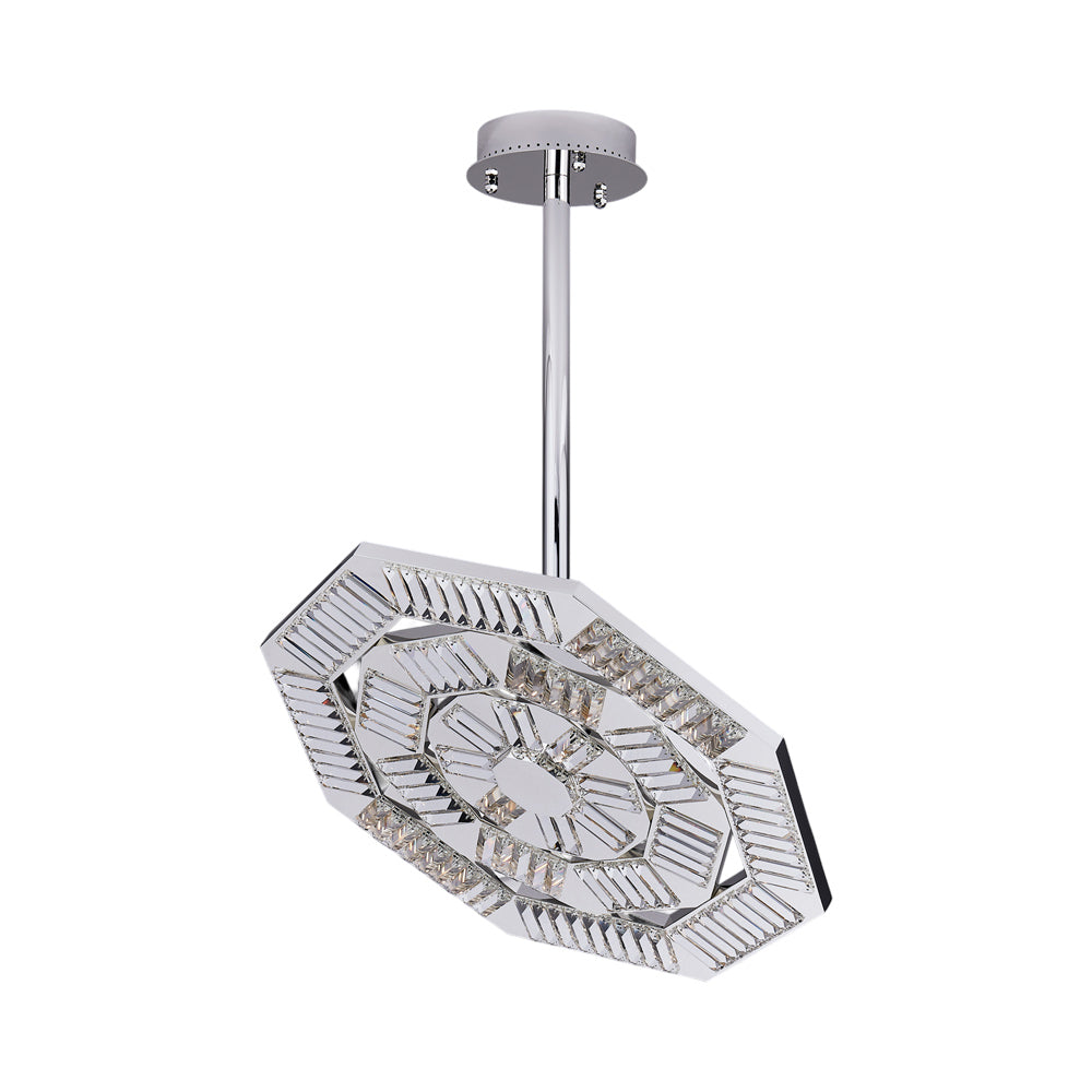 Tempo LED Chandelier in Silver (29-Inch).