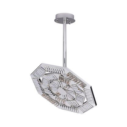 Tempo LED Chandelier in Silver (29-Inch).
