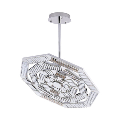 Tempo LED Chandelier in Silver (38-Inch).
