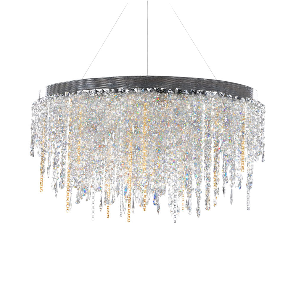 Tenuta Linear Pendant in Chrome/Gold.