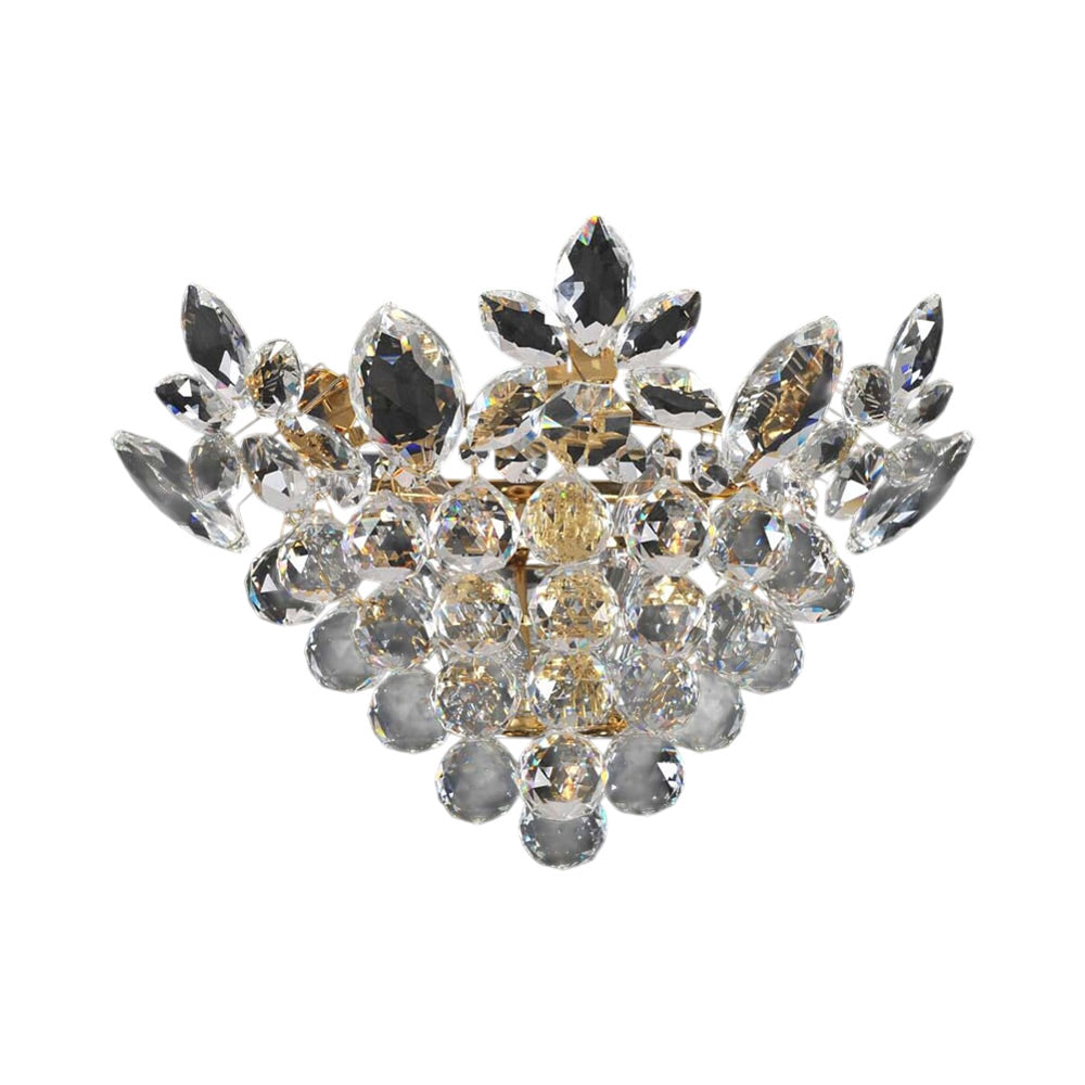 Treviso Basket Wall Light in Gold.