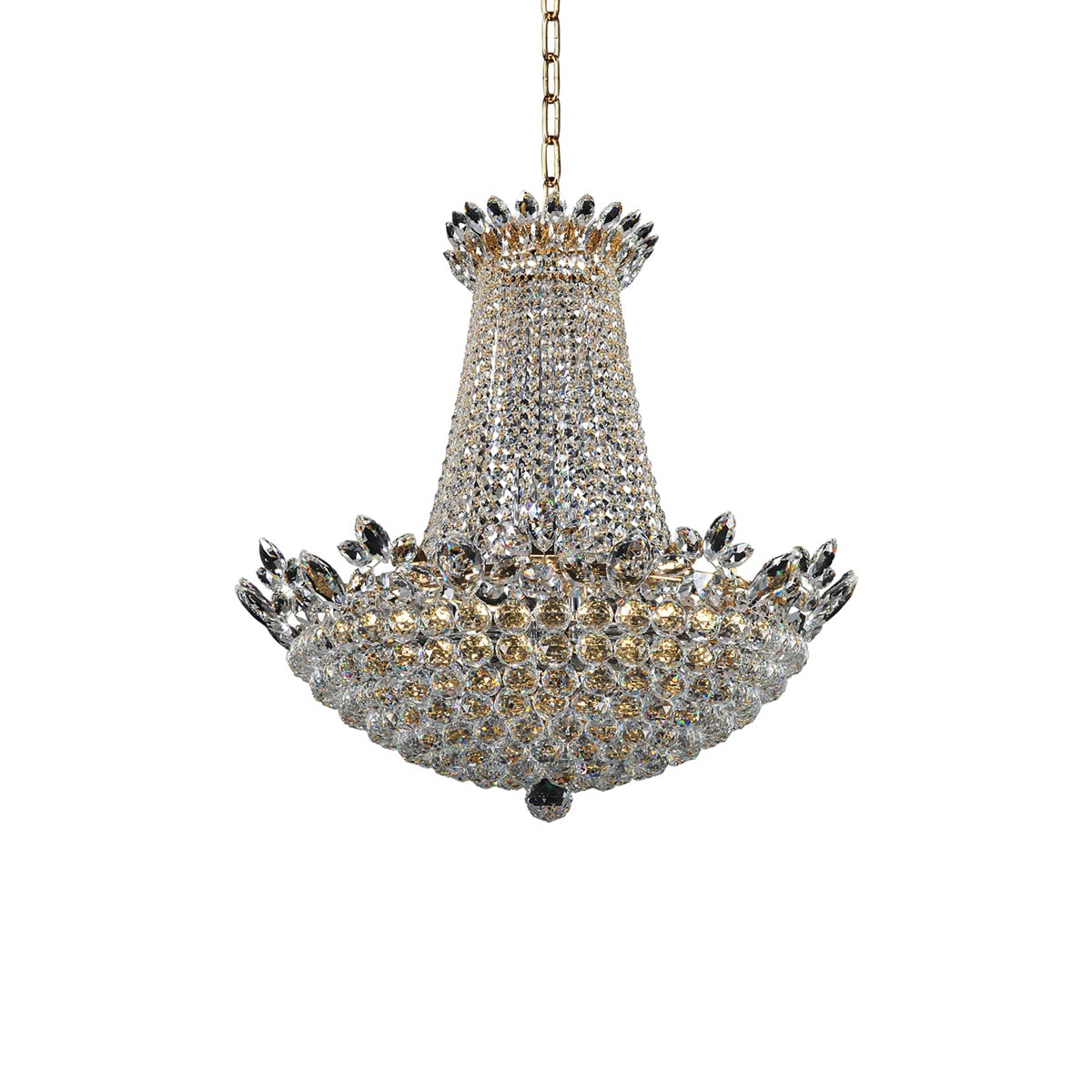 Treviso Chandelier in Gold (84-Inch).