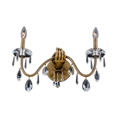 Venere Wall Light in Historic Brass.