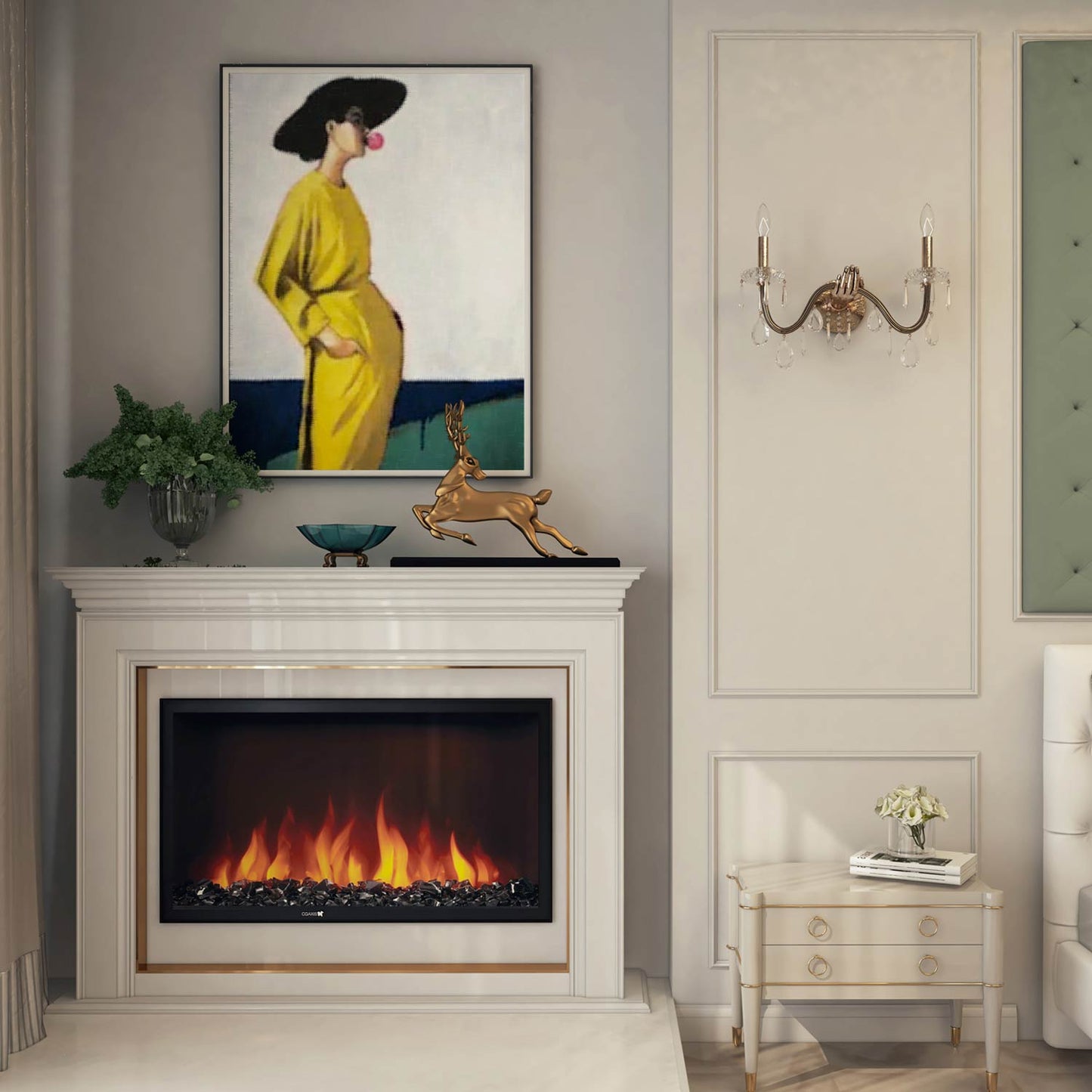 Venere Wall Light in living room.