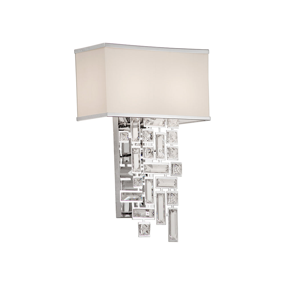 Vermeer Wall Light in Polished Chrome (13-Inch).