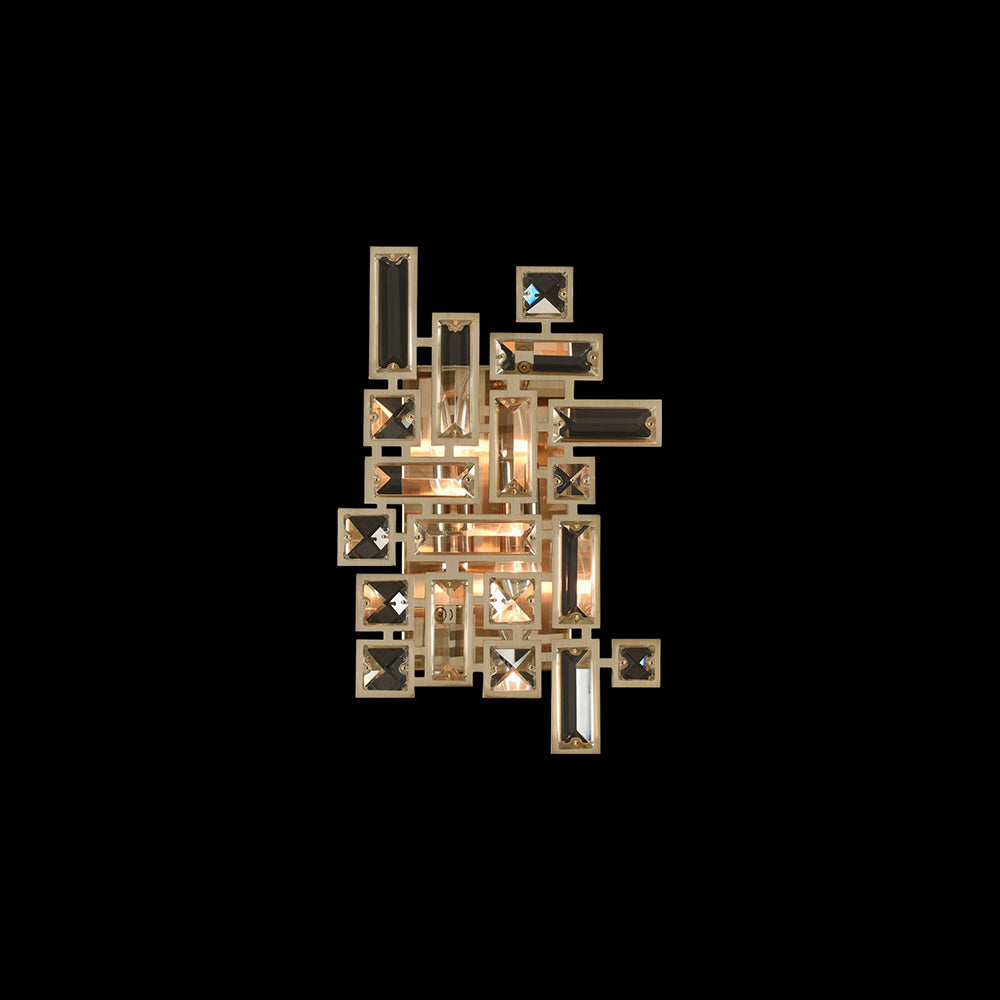 Vermeer Wall Light in Brushed Champagne Gold (8-Inch).
