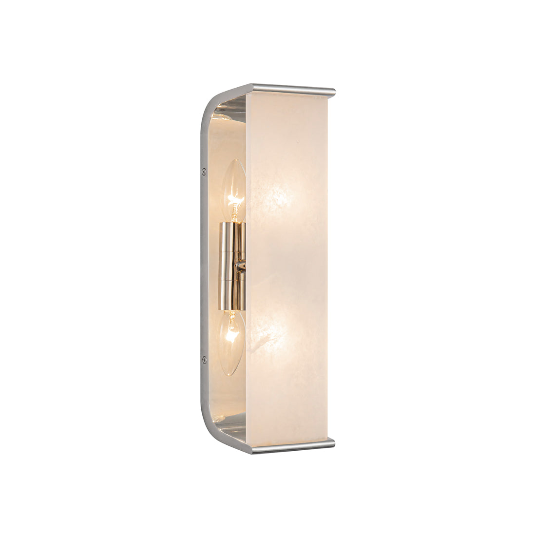 Abbott Wall Light in Polished Nickel (15-Inch).