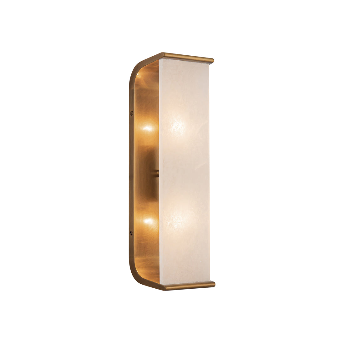 Abbott Wall Light in Vintage Brass (15-Inch).
