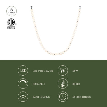 Akoya LED Pendant Light in Detail.