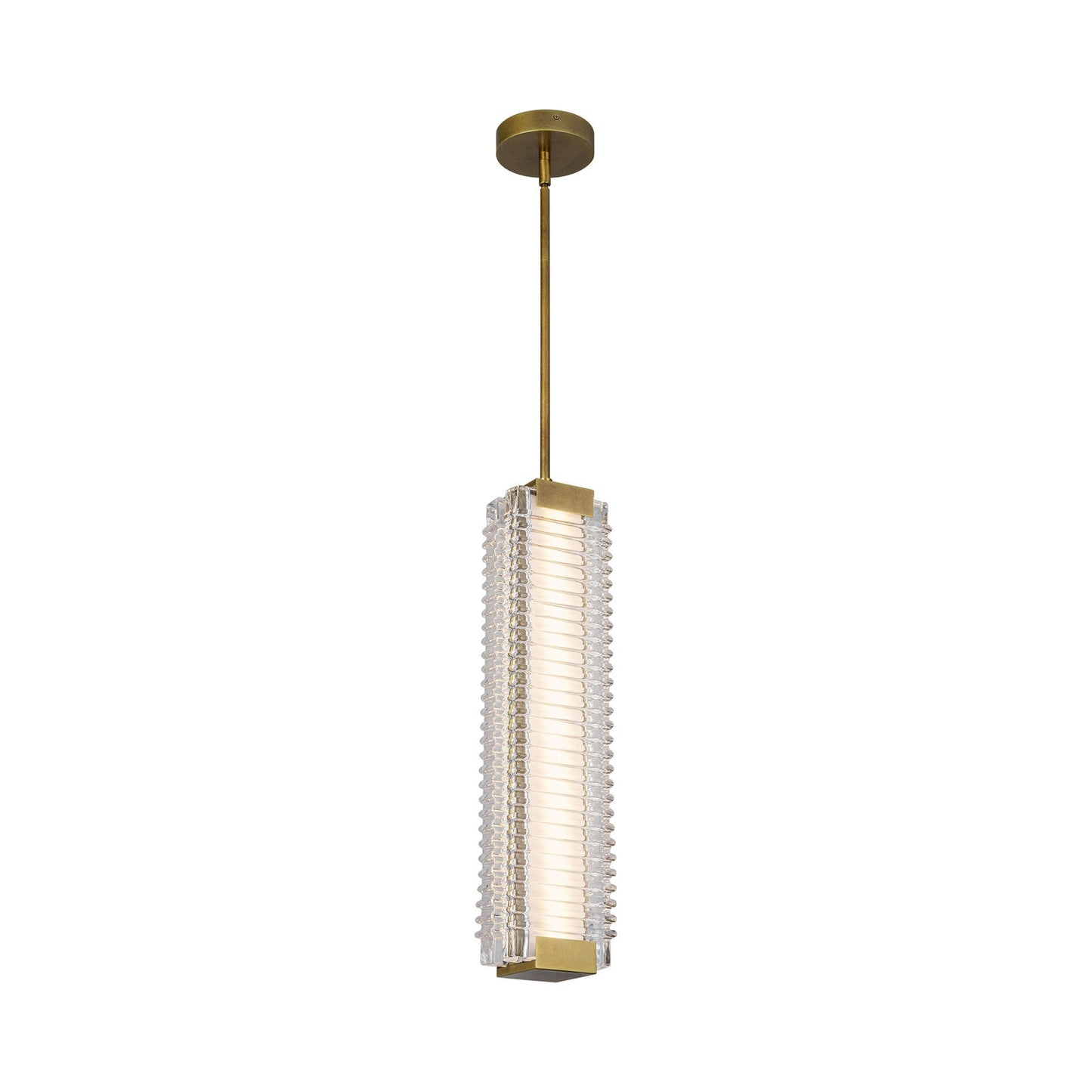 Alai LED Pendant Light in Vintage Brass (24.5-Inch).