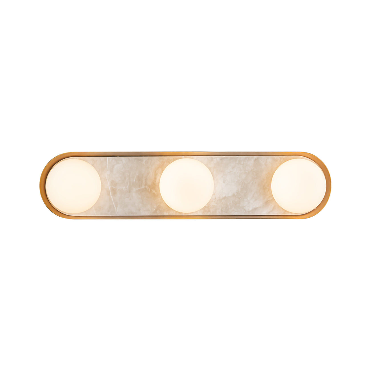 Alonso LED Wall Light in Vintage Brass (3-Light).