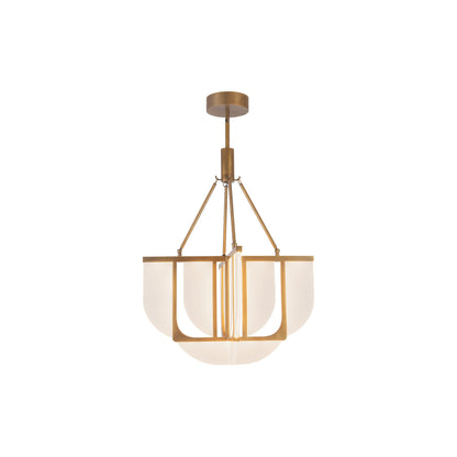 Anders LED Chandelier in Vintage Brass (Small).
