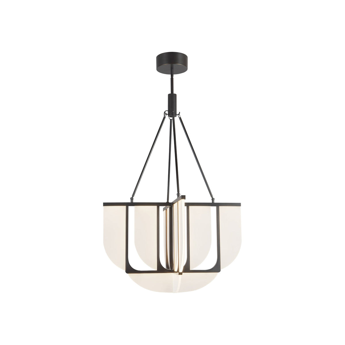Anders LED Chandelier in Urban Bronze (Medium).