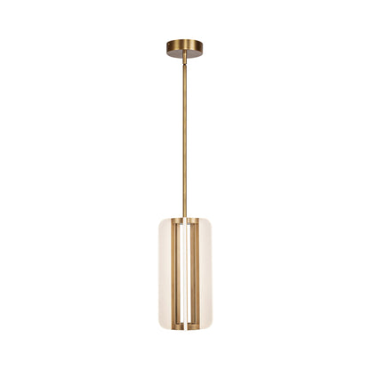 Anders LED Pendant Light in Vintage Brass.