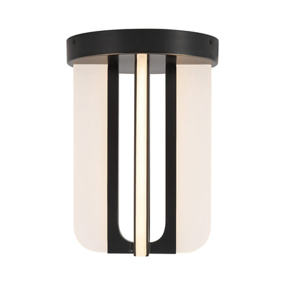 Anders LED Semi Flush Mount Ceiling Light in Urban Bronze (7.88-Inch).