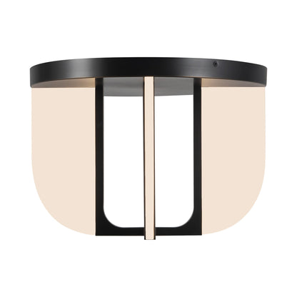 Anders LED Semi Flush Mount Ceiling Light in Urban Bronze (16.23-Inch).