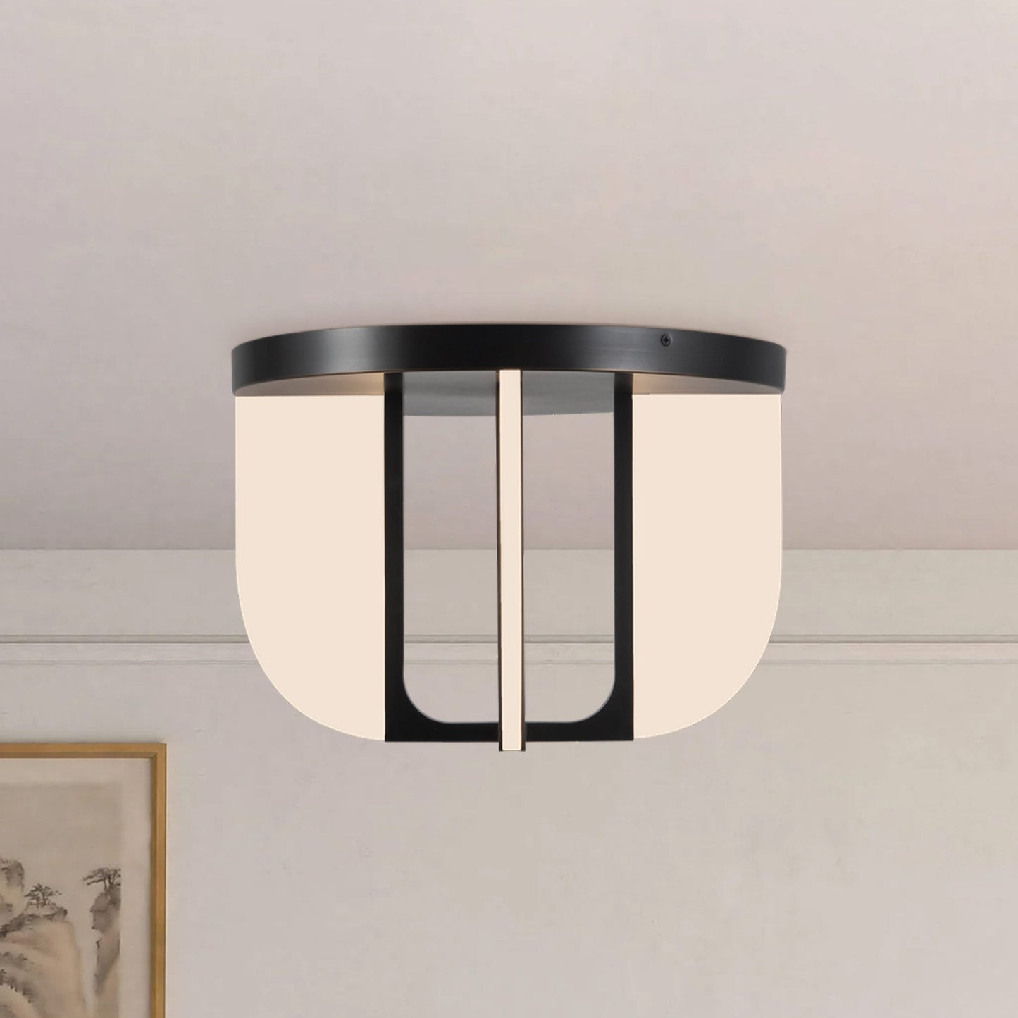Anders LED Semi Flush Mount Ceiling Light in Detail.