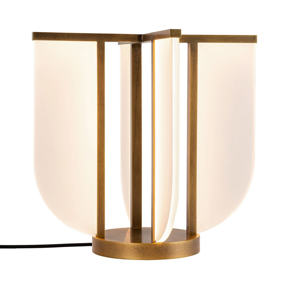 Anders LED Table Lamp in Vintage Brass.