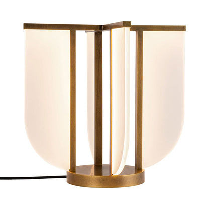 Anders LED Table Lamp in Vintage Brass.