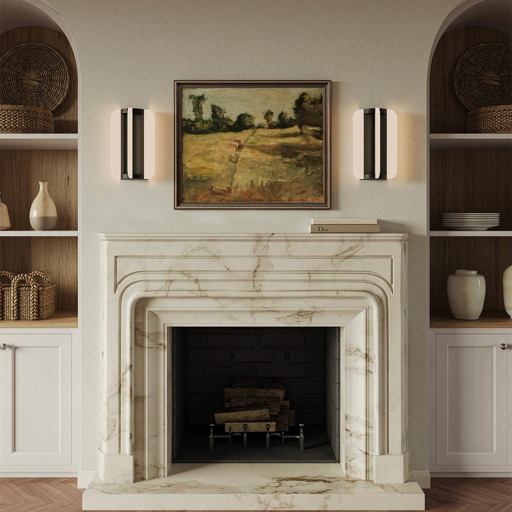 Anders LED Wall Light in living room.