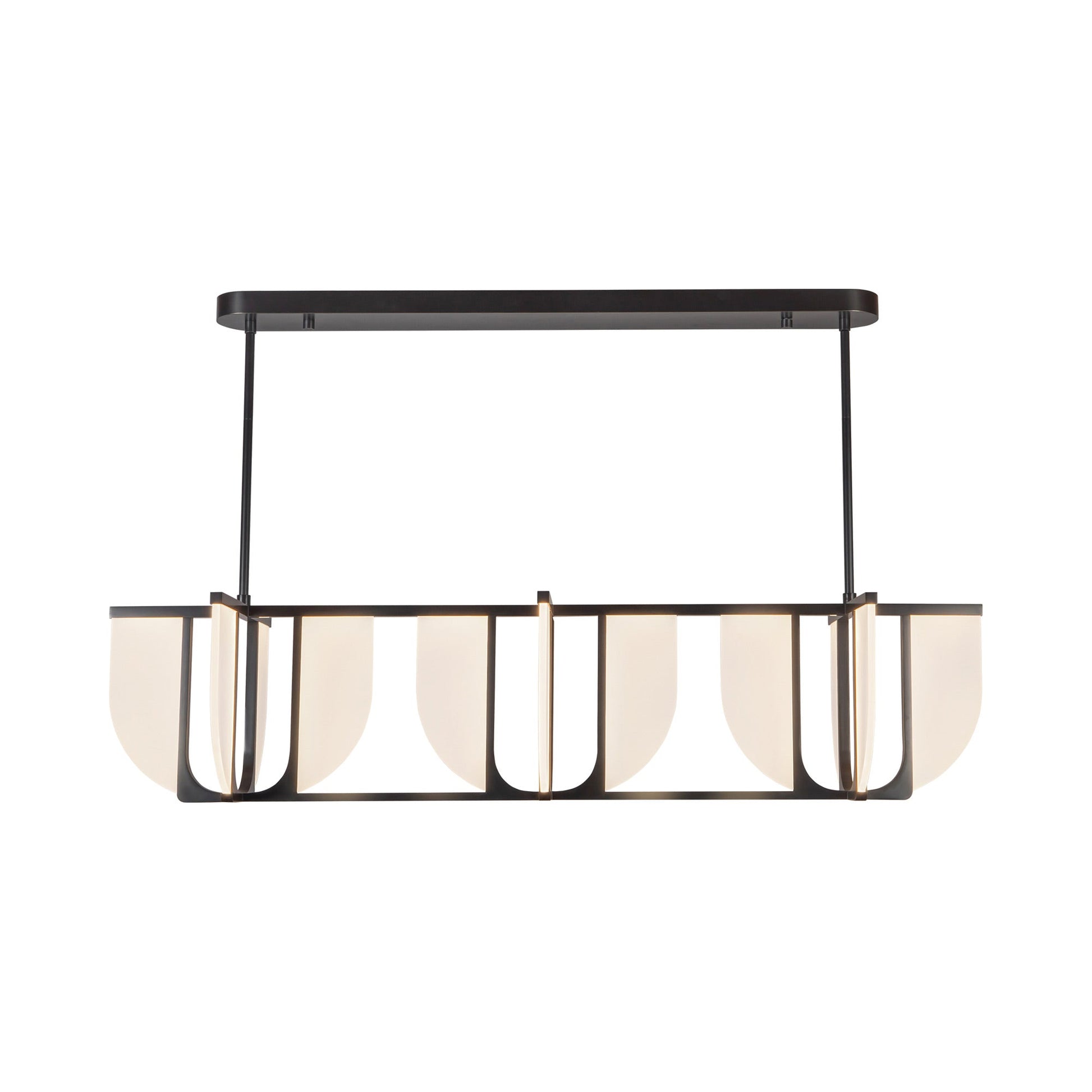 Anders Linear LED Pendant Light in Urban Bronze.